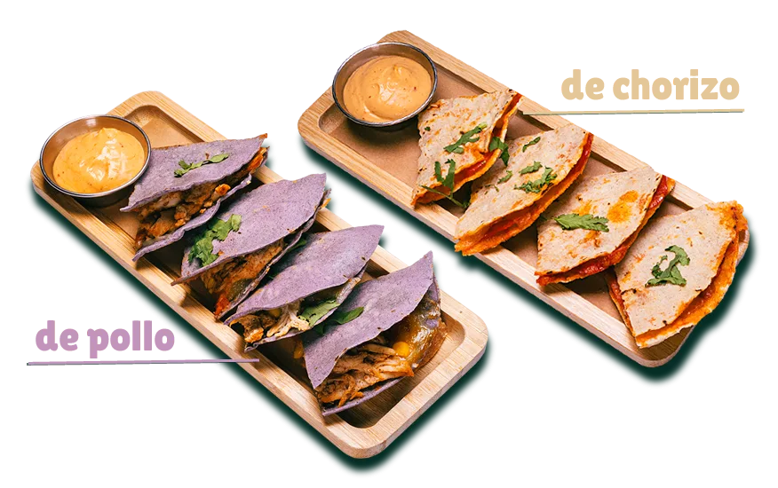 Quesadilla de chorizo / de pollo